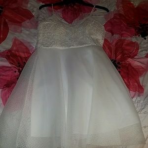 Beautiful lace and mesh tulle dress
